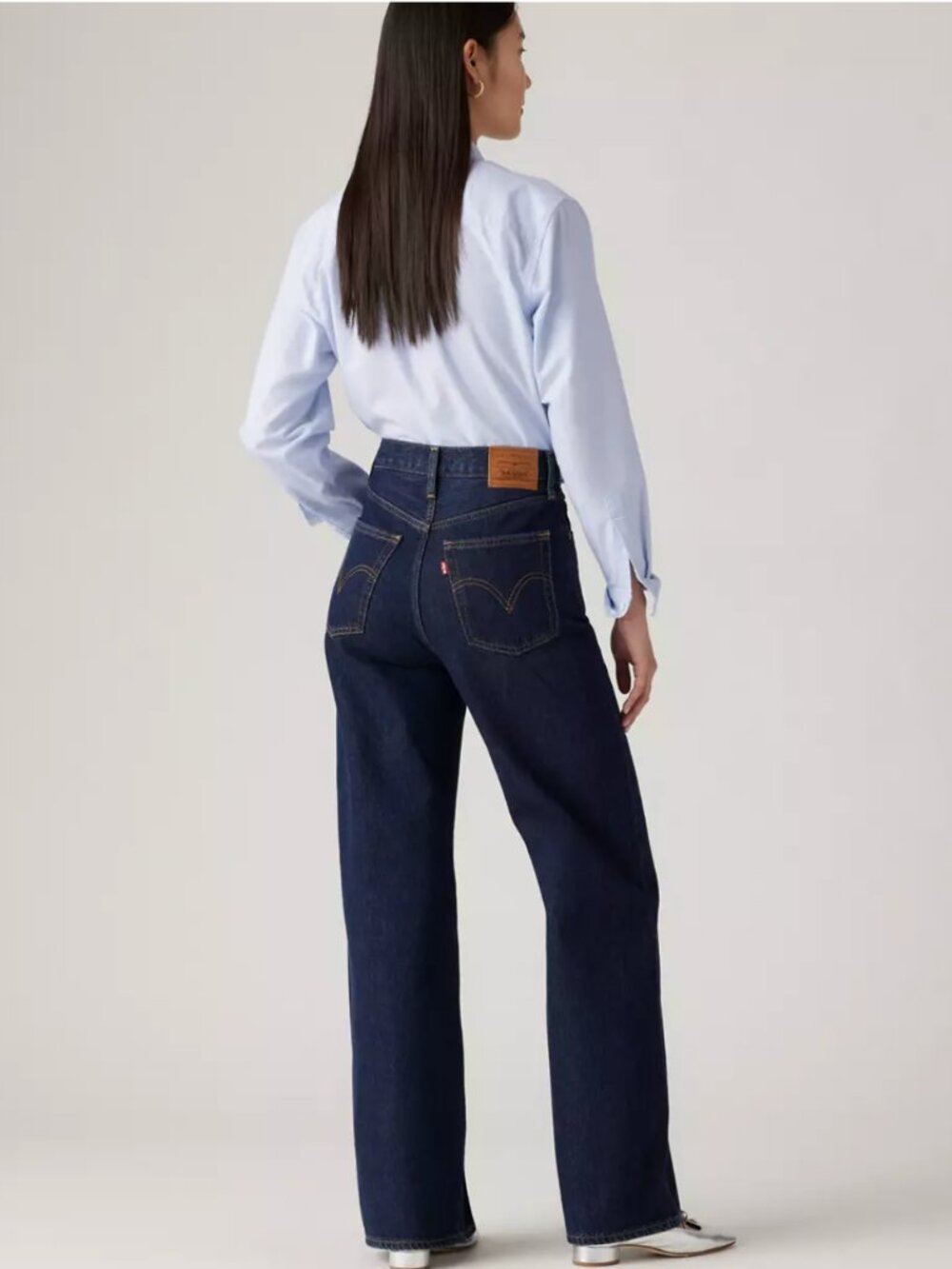 Levi’s Rib Cage Wide Leg Women’s Jeans Dark Blue Wide-Leg Women’s Jeans